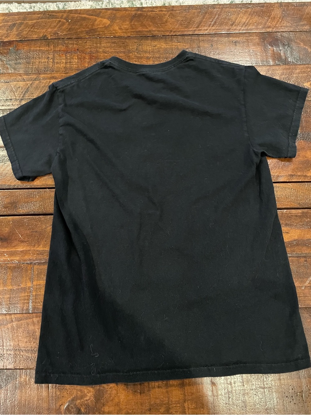 riot society Black Crewneck Tee with Rose Skull Embroidery - Picture 6 of 6